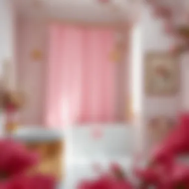 Elegant Arrangement of Gold and Pink Elements Elegant arrangement of gold and pink elements in bathroom