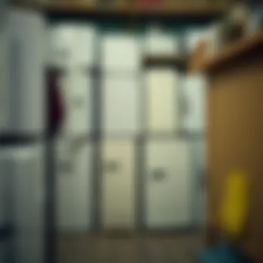 Second-Hand Mini Fridges Available for Purchase An array of second-hand mini fridges displayed in a store