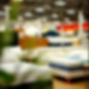 A local store display featuring various affordable beds