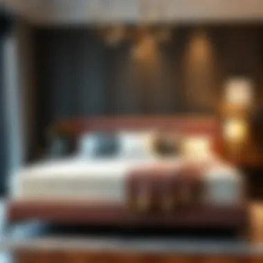 Elegant Bedroom Featuring Bed Toppers An elegant bedroom setting featuring a stylish 6 inch bed topper