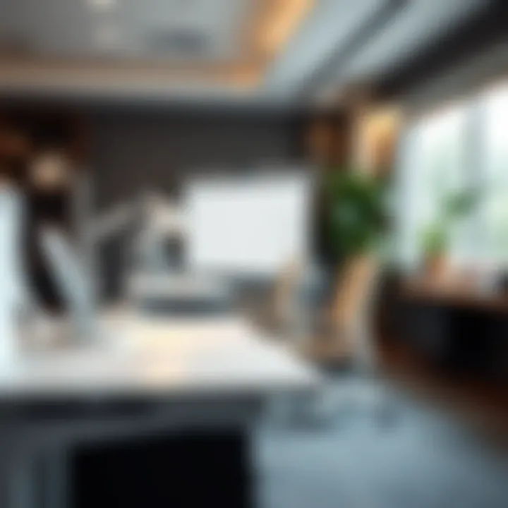 Ergonomic features of left-sided desks promoting user comfort