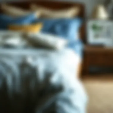 Practical Care Tips for Duvet Covers Caring for a blue and cream duvet cover with practical tips