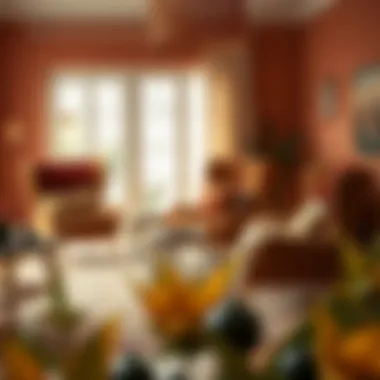 Warmth and Comfort in Bohemian Interiors A cozy interior featuring bohemian chairs in a warm color palette.