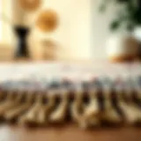 Artistry of Tassels in Boho Rugs Intricate boho area rug showcasing detailed tassels