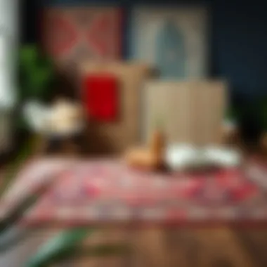 Versatility of Boho Area Rugs Aesthetic arrangement of boho rugs in various styles