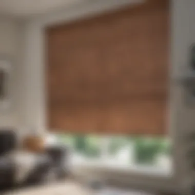 B&Q blinds variety displayed in a home décor setting