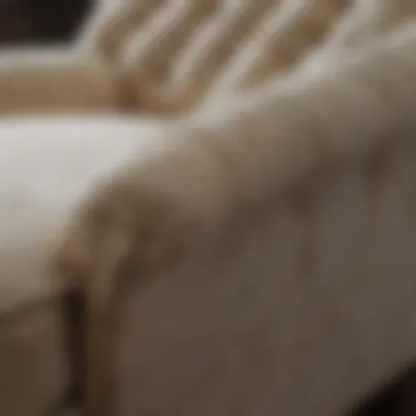 Luxurious Fabric Choices for Chaise Lounges Close-up of luxurious fabric choices for chaise lounges
