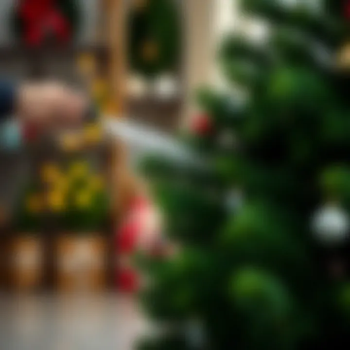 Caring for Your Christmas Tree A lush green Christmas tree being watered properly