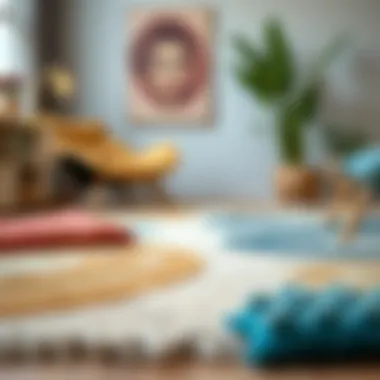 Diverse Materials of Colorful 2x3 Rugs Various materials used in colorful 2x3 rugs