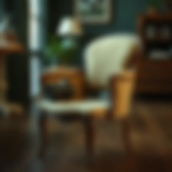 Vintage Chair Perfect for Resale Close-up of a vintage chair ready for resale