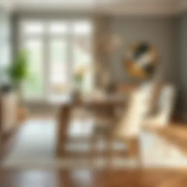 Chic counter height dining room set in a contemporary space