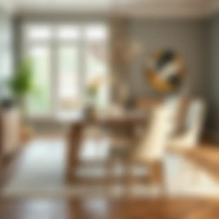 Chic counter height dining room set in a contemporary space