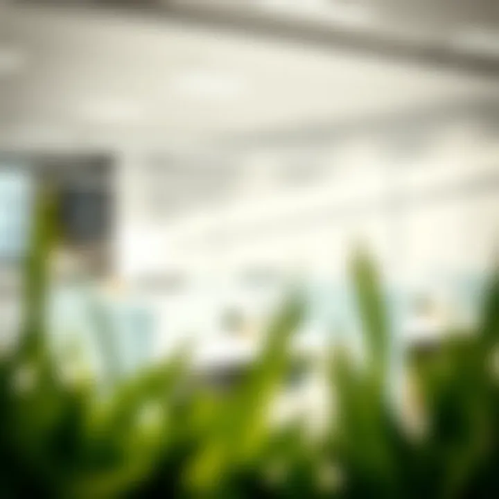 Sustainable Elegance in Cubicle Table Tops Elegant modern cubicle table top design featuring sustainable materials