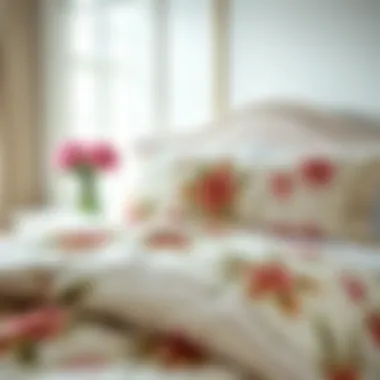 Elegant Floral Design for Bedding Elegant floral pattern on luxurious sheets