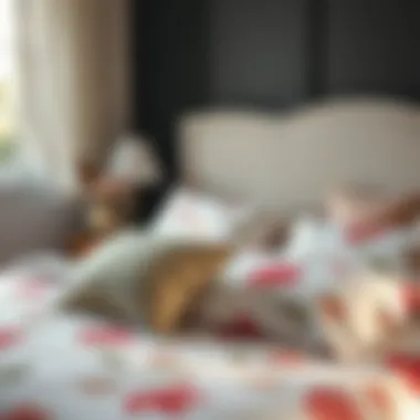 Stylish Bedroom Aesthetic with Floral Sheets Stylish bedroom with floral queen sheets