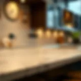 Close-up of laminate countertop texture