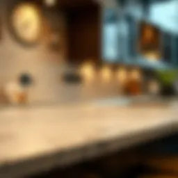 Close-up of laminate countertop texture