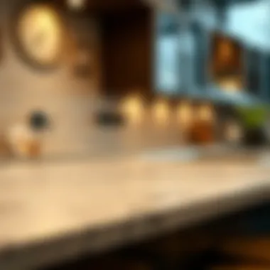 Close-up of laminate countertop texture