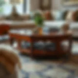 Timeless Elegance: Wooden Coffee Table Elegant wooden coffee table with intricate design