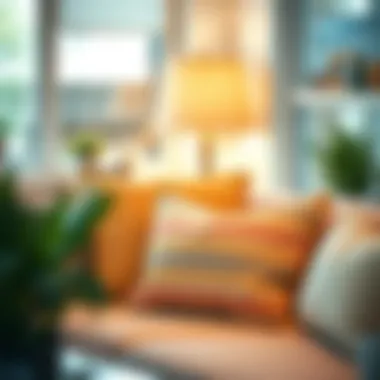 Customizable Sunbrella pillows displayed in a stylish interior setting.