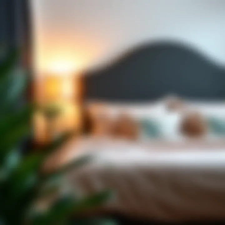 Stylish bedroom decor featuring well-fitted bed sheets.