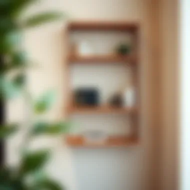 Geometric Shelf Installation Insights Installation of a geometric shelf showcasing its unique structure