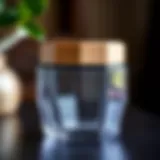 Elegant hexagon jar showcasing magnetic lid