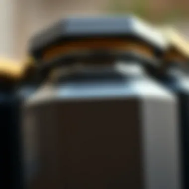 Close-up of Material Detail in Hexagon Jar Design Close-up of material detail in hexagon jar design