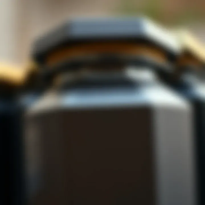 Close-up of Material Detail in Hexagon Jar Design Close-up of material detail in hexagon jar design