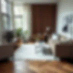 Modern living room set showcasing chic design and versatility