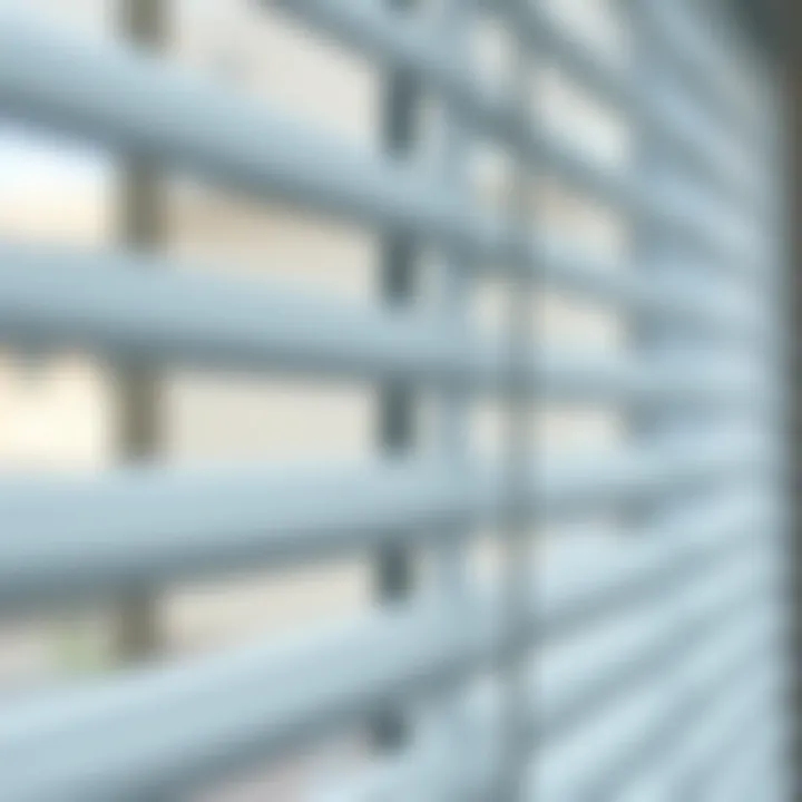 Close-Up of Horizontal Blinds Texture Close-up of horizontal blinds showcasing their texture and design
