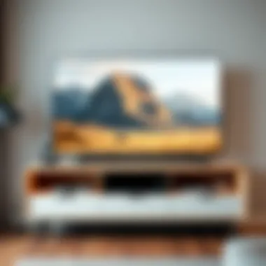 Sleek modern TV cabinet designed for gaming consoles