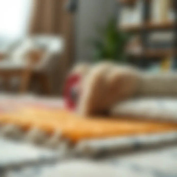 Diverse Materials for Indoor Rugs Variety of rug materials displayed elegantly