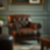 Exquisite Craftsmanship in Leather Armchairs Luxurious leather armchair showcasing craftsmanship