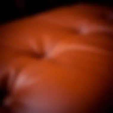 The Rich Texture of Quality Leather A close-up of high-quality leather texture