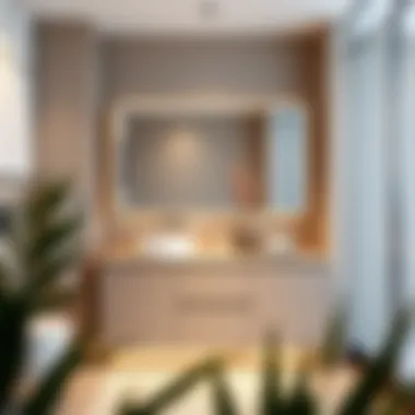 Modern Aesthetic of Low Storage Cabinets Sleek low bathroom storage cabinet with a modern design