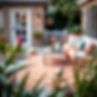 Rug on Patio Blending with Outdoor Decor Rug placed on patio blending with outdoor decor