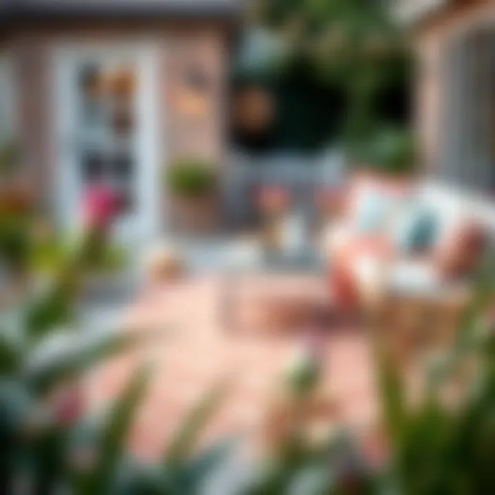 Rug on Patio Blending with Outdoor Decor Rug placed on patio blending with outdoor decor