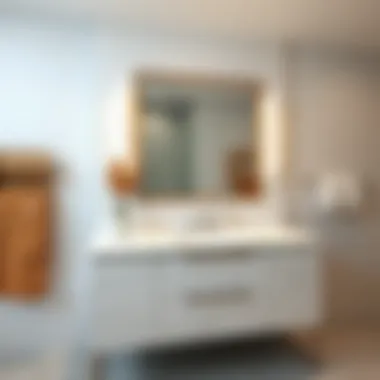 Installation of Marble Vanity Top in Modern Bathroom Installation of a marble vanity top in a modern bathroom