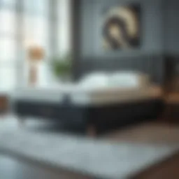 Luxurious memory foam mattress with a plush top layer