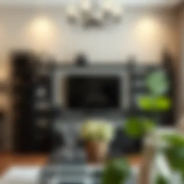 Artistic Black Wine Rack Arrangement Artistic arrangement of black wine racks in a living space