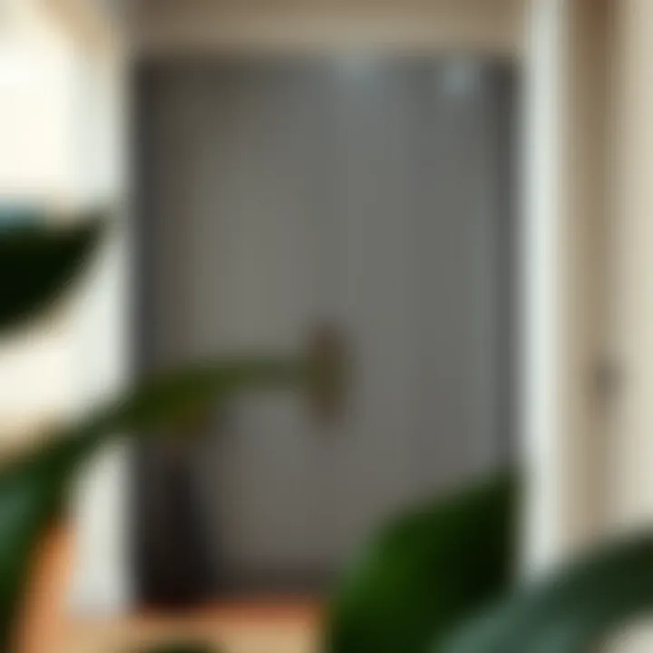 Modern Elegant Narrow Entryway Cabinet Elegant narrow entryway cabinet showcasing modern design