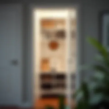 Functional Storage Space in Narrow Entryway Cabinet Functional narrow entryway cabinet with ample storage space