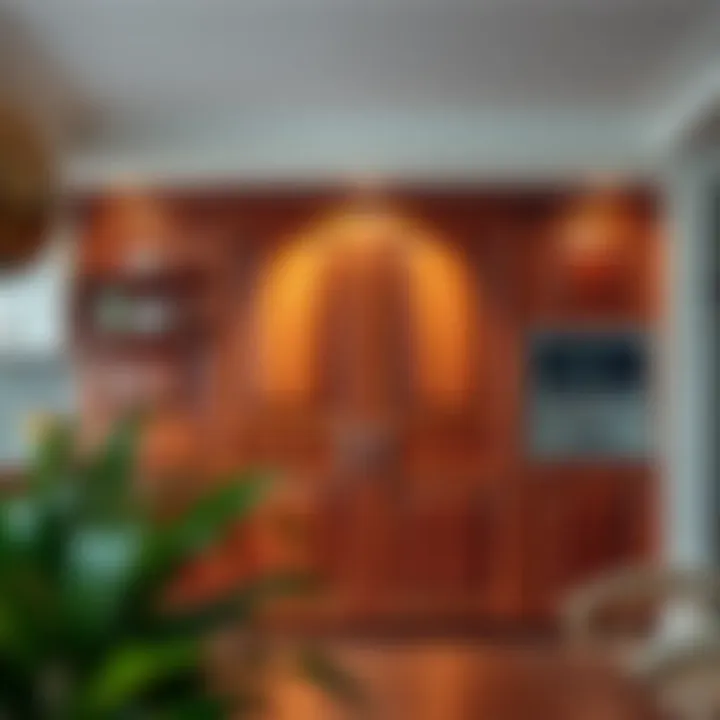 Wooden Elegance Elegant wooden cupboard doors with a polished finish