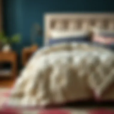 Visual representation of quilt care instructions and maintenance tips