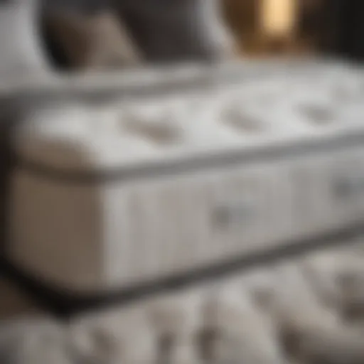 Luxurious plush mattress showcasing softness