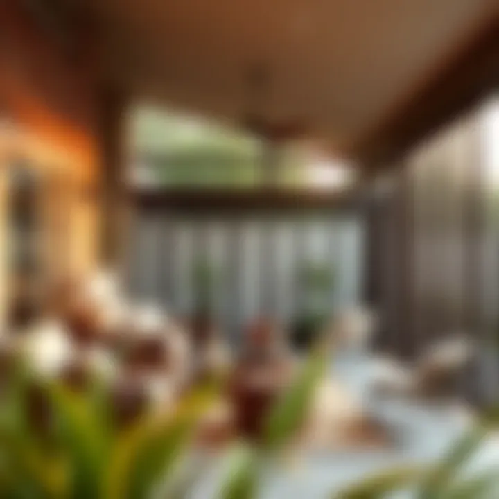 Inviting Outdoor Space with a Patio Screen Comfortable outdoor seating area with patio screen