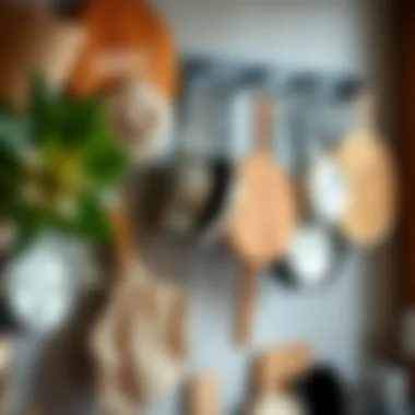 Diverse Materials for Pot and Pan Wall Hangers Various materials used for pot and pan wall hangers