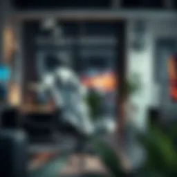 Modern gaming chair in a stylish setup