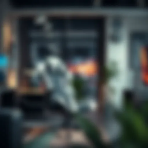 Sleek Design of a Gaming Chair Modern gaming chair in a stylish setup